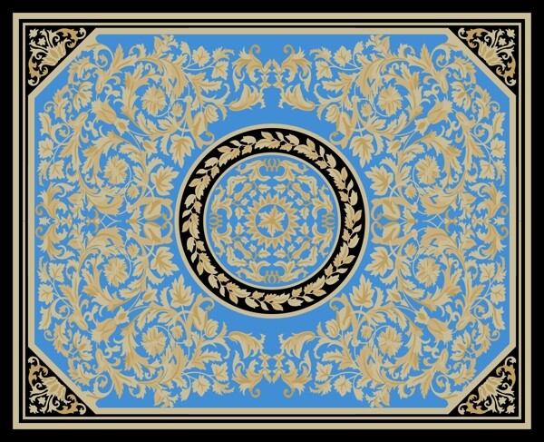 欧式地毯图案图片