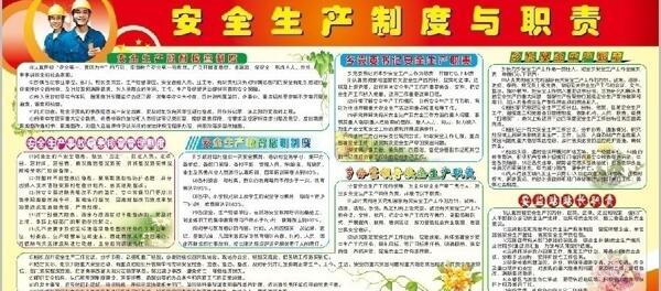 安全生產(chǎn)版報圖片