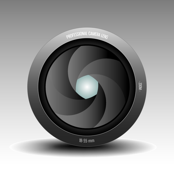 數(shù)碼相機高光鏡頭設(shè)計矢量素材