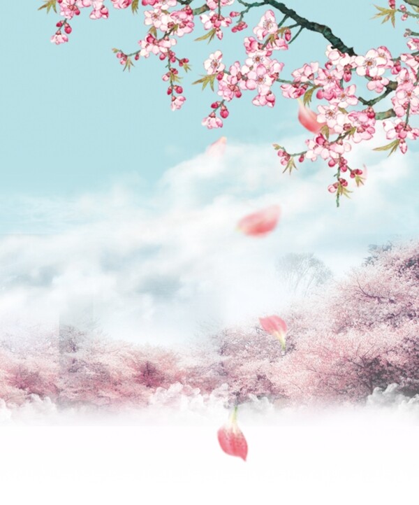 桃花背景