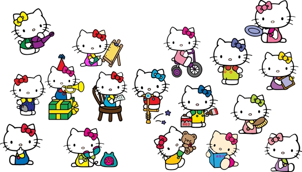 HELLOKITTY矢量圖片