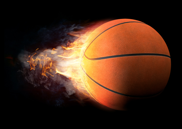 篮球火焰创意广告高清图片