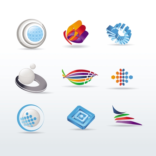 3d立體logo圖標圖片
