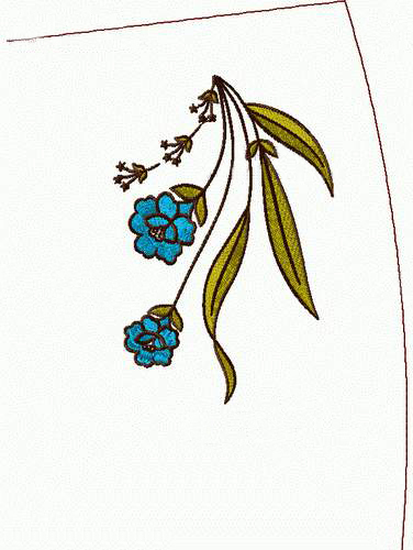 繡花領(lǐng)邊花卉家紡免費(fèi)素材