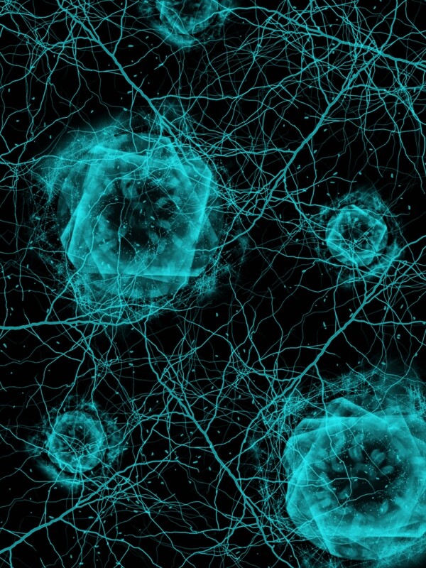 蓝色医疗细胞细菌背景