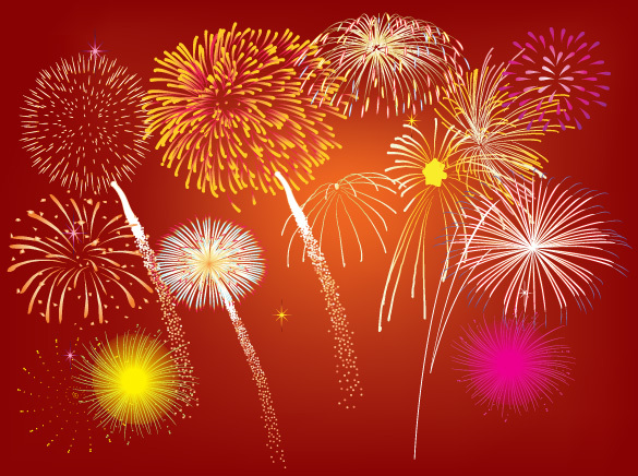煙花爆炸矢量