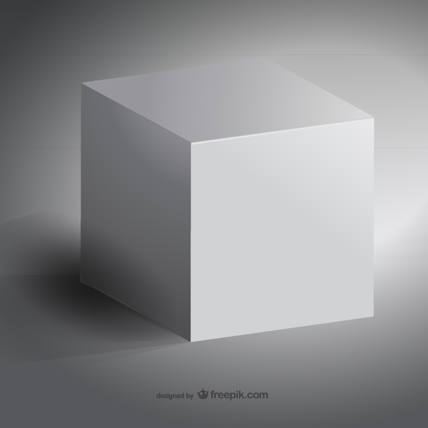 3白色立方体
