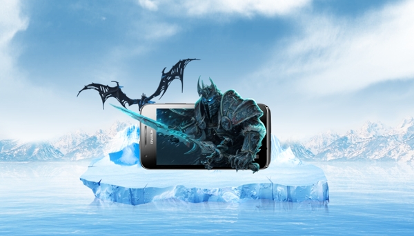 手机视觉创意设计冰川恶魔
