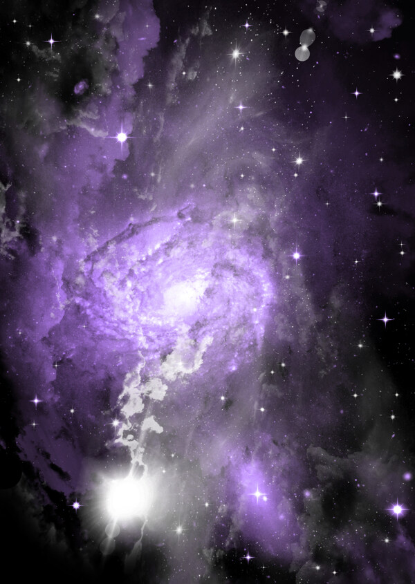 太空系列紫色云洞