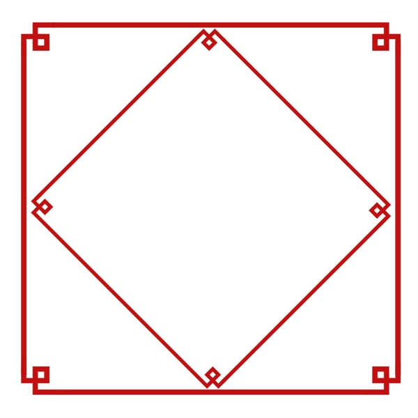 邊框中國風(fēng)紅色古風(fēng)裝飾邊框
