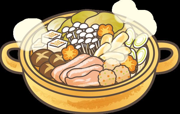 卡通創(chuàng)意火鍋png元素