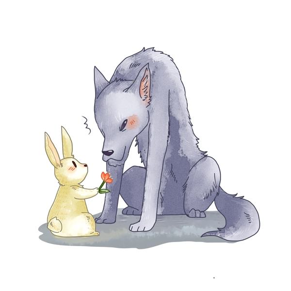 大灰狼和小白兔