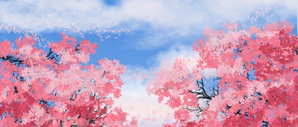 桃花节桃花树背景