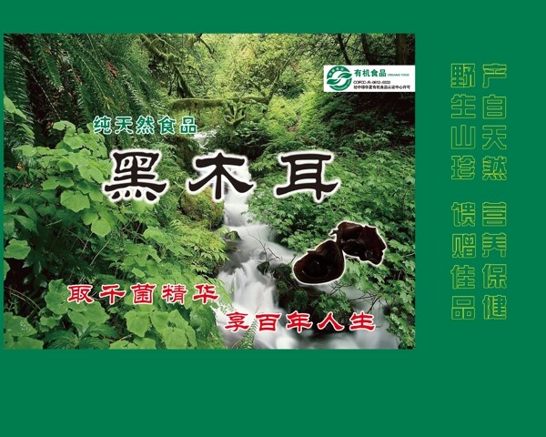 木耳包裝圖片模板下載
