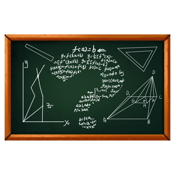 黑板粉笔字数学问号装饰图案素材背景底纹