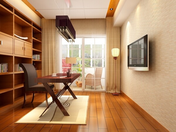 家居書房模型