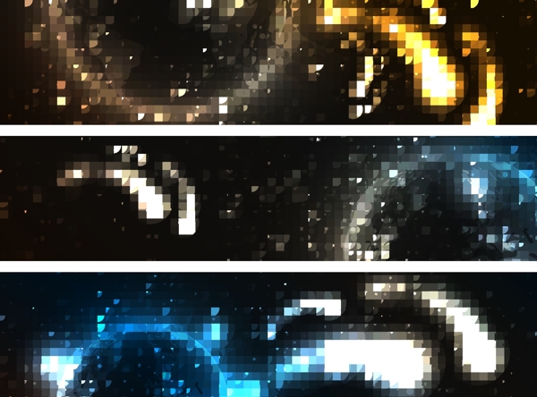 璀璨星光banner矢量素材