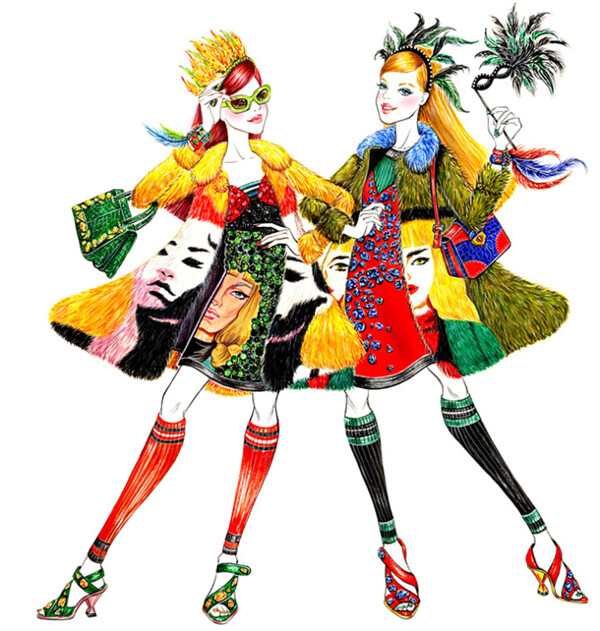 2款時(shí)尚女裝設(shè)計(jì)圖