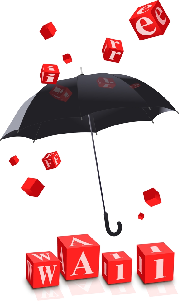 插畫雨傘