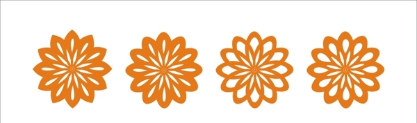 矢量花形