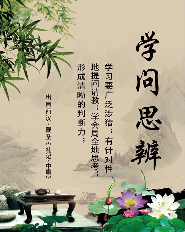 學(xué)問(wèn)思辨展板