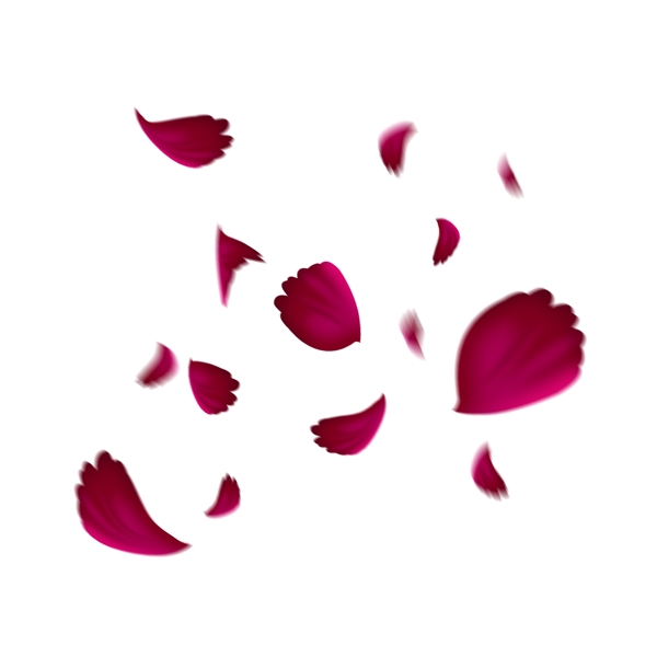 飘浮素材飘落的玫瑰花瓣飘浮花瓣海报素材