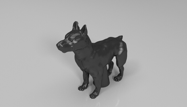 狼狗3D打印模型