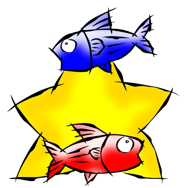 雙魚座星座插圖0165