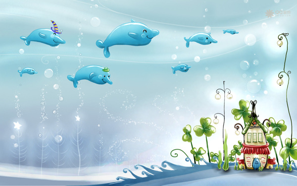 海豚鱼类童话
