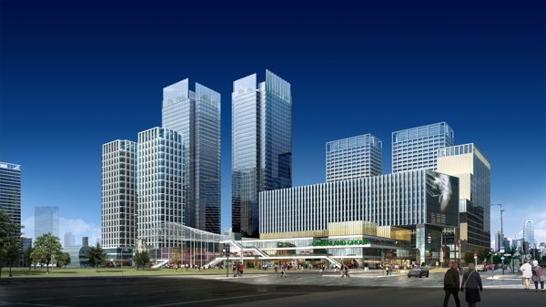 商業(yè)廣場景觀設計圖片
