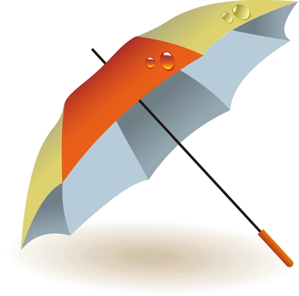 矢量簡(jiǎn)約防水雨傘
