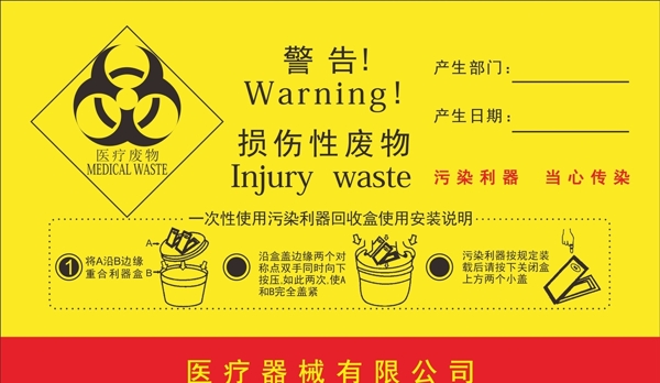 醫(yī)療廢物標(biāo)簽