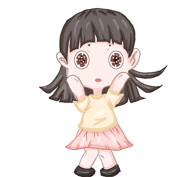 Q版女生元素可商用