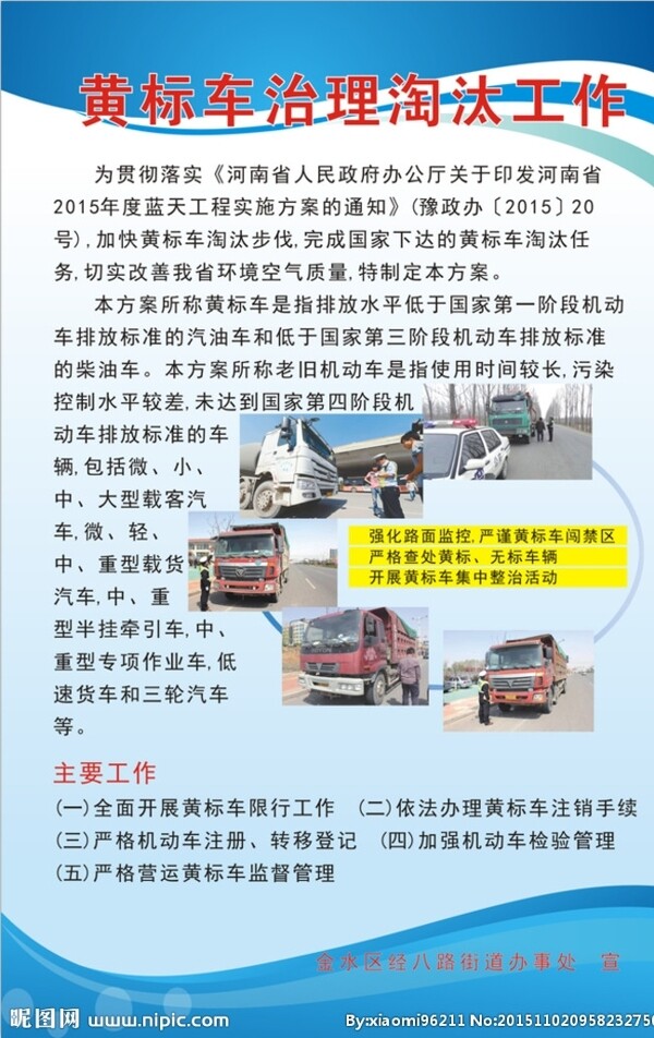 淘汰黃標車海報