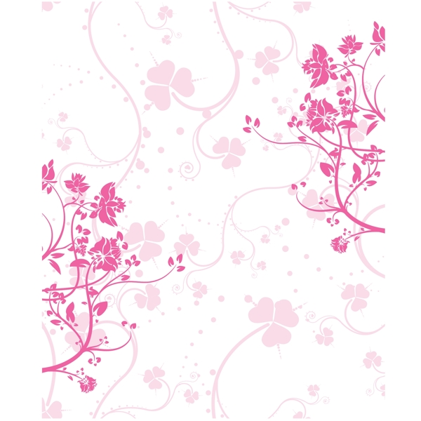 粉色花紋