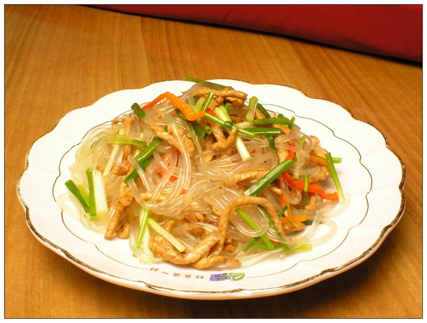 肉絲炒粉條圖片