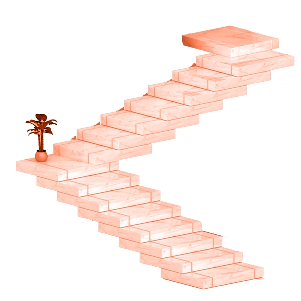长长的楼梯免抠图