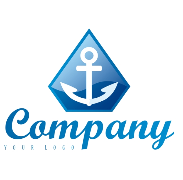船锚航海logo设计
