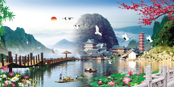 山水畫(huà)圖片