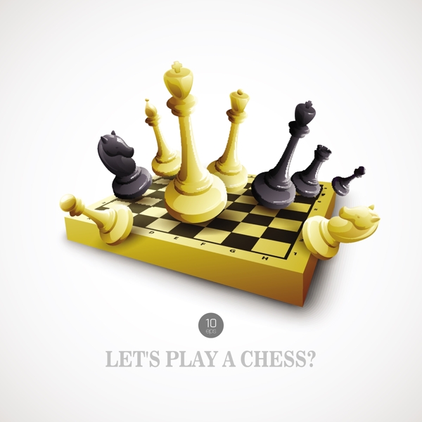精美国际象棋矢量素材