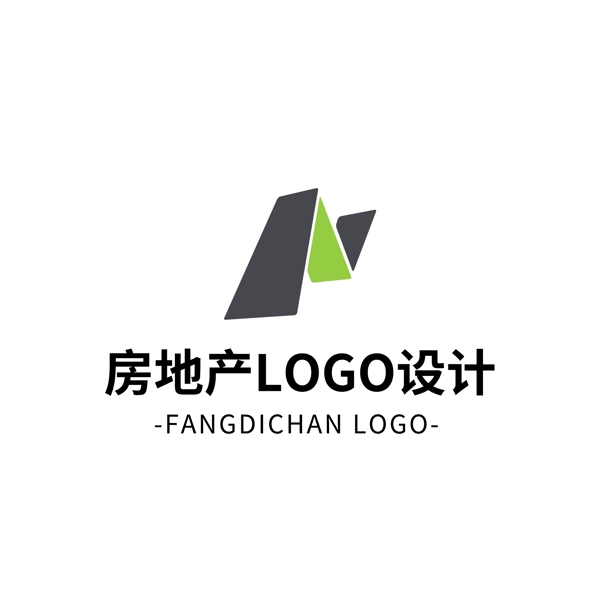 簡約大氣創(chuàng)意房地產logo標志設計