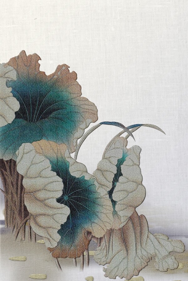 中国风背景刺绣图片
