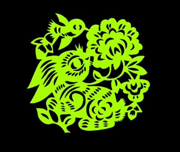 漂亮的剪紙花紋