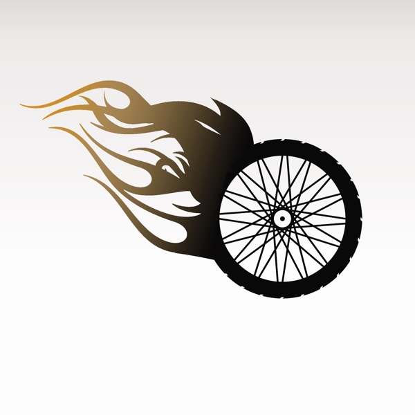 摩托车轮子logo模板