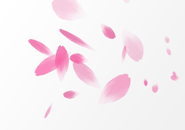 粉色桃花花瓣漂浮装饰元素