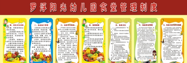 幼兒園食堂管理制度圖片
