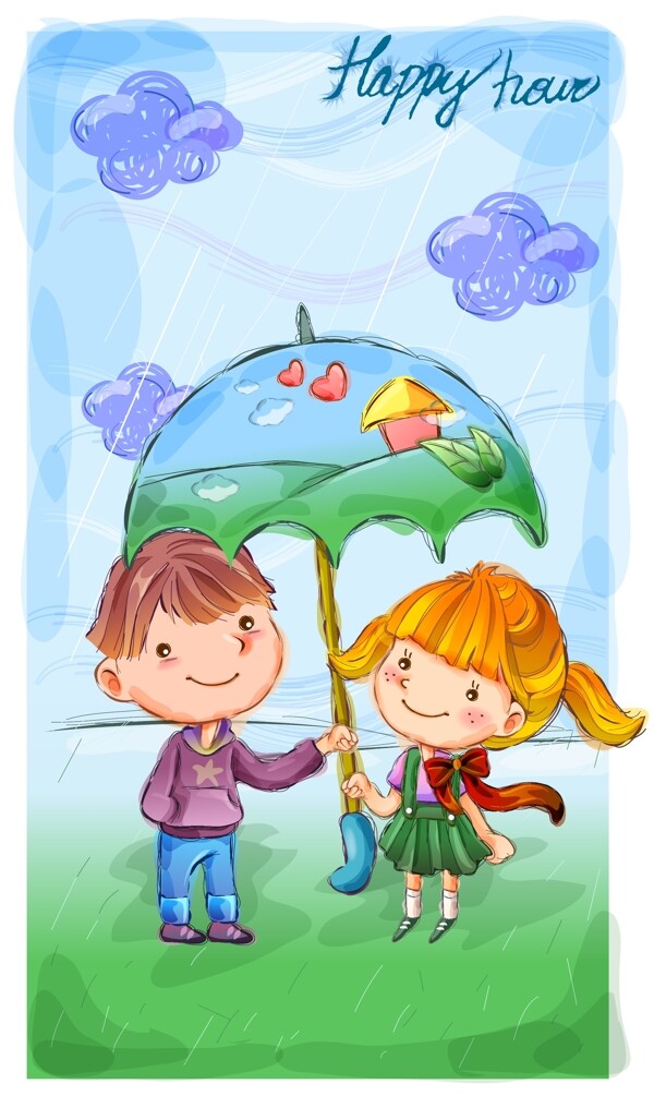 2007最新超可愛兒童插畫圖片