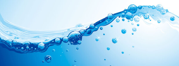 水珠清新背景banner