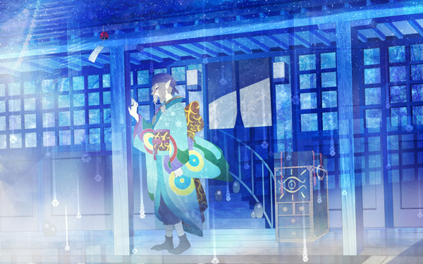 和服怪花貓