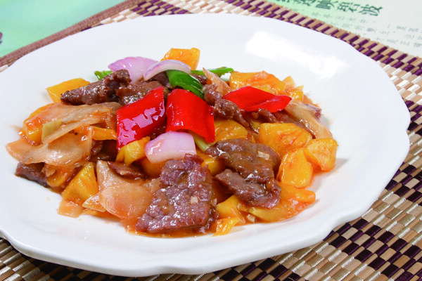 菠蘿炒牛肉圖片